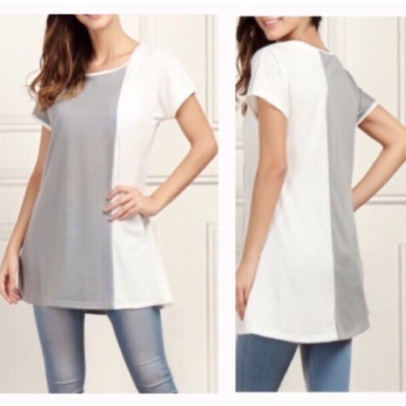 Color Block Tunic Babydoll Dress MEDIUM - Picture 7 of 7